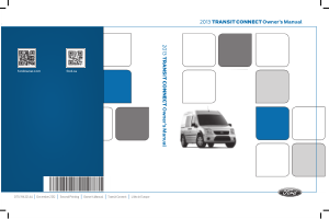 2013 Ford Transit Connect Owners Manual